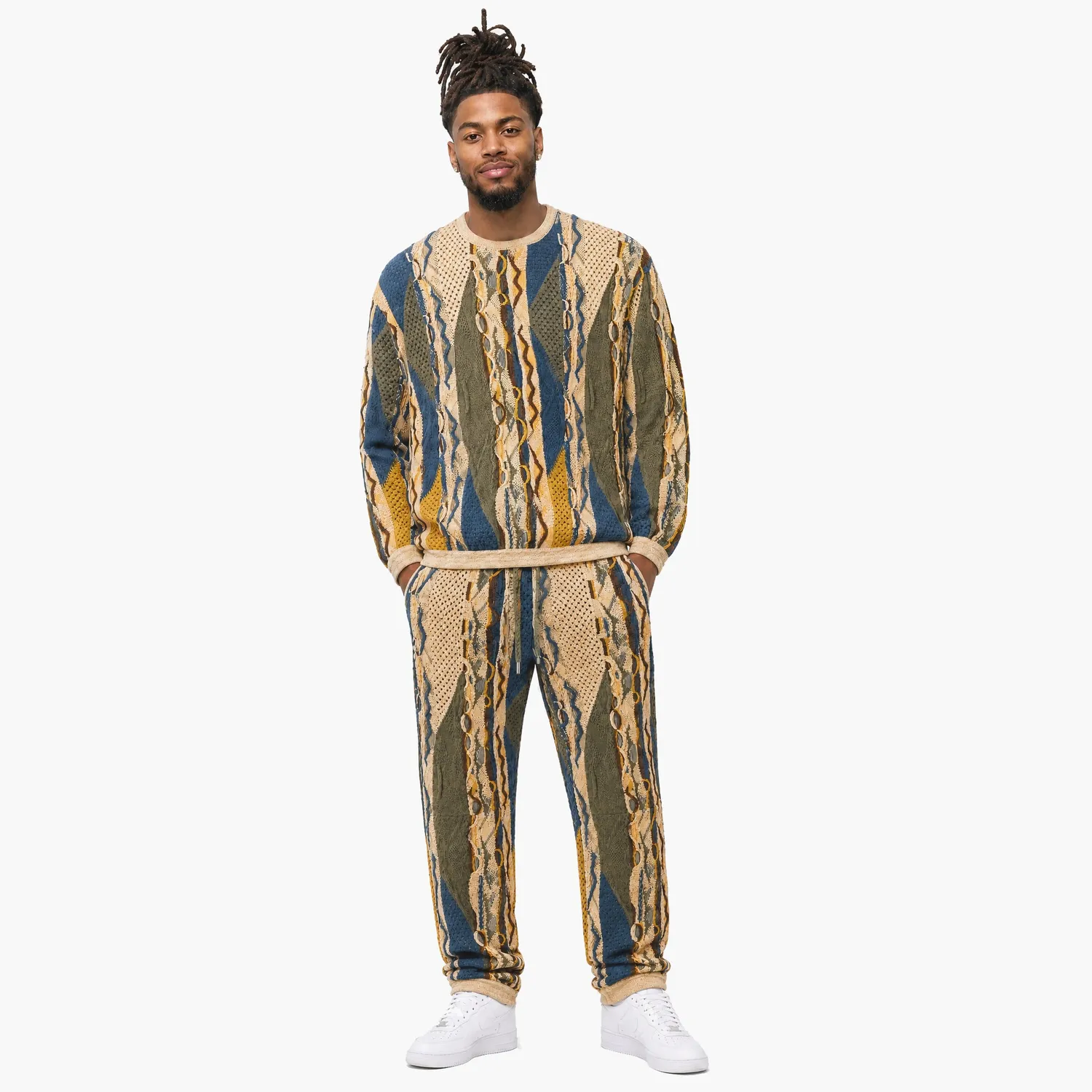 COOGI Multi Knit Jogger pantaloni trening bumbac