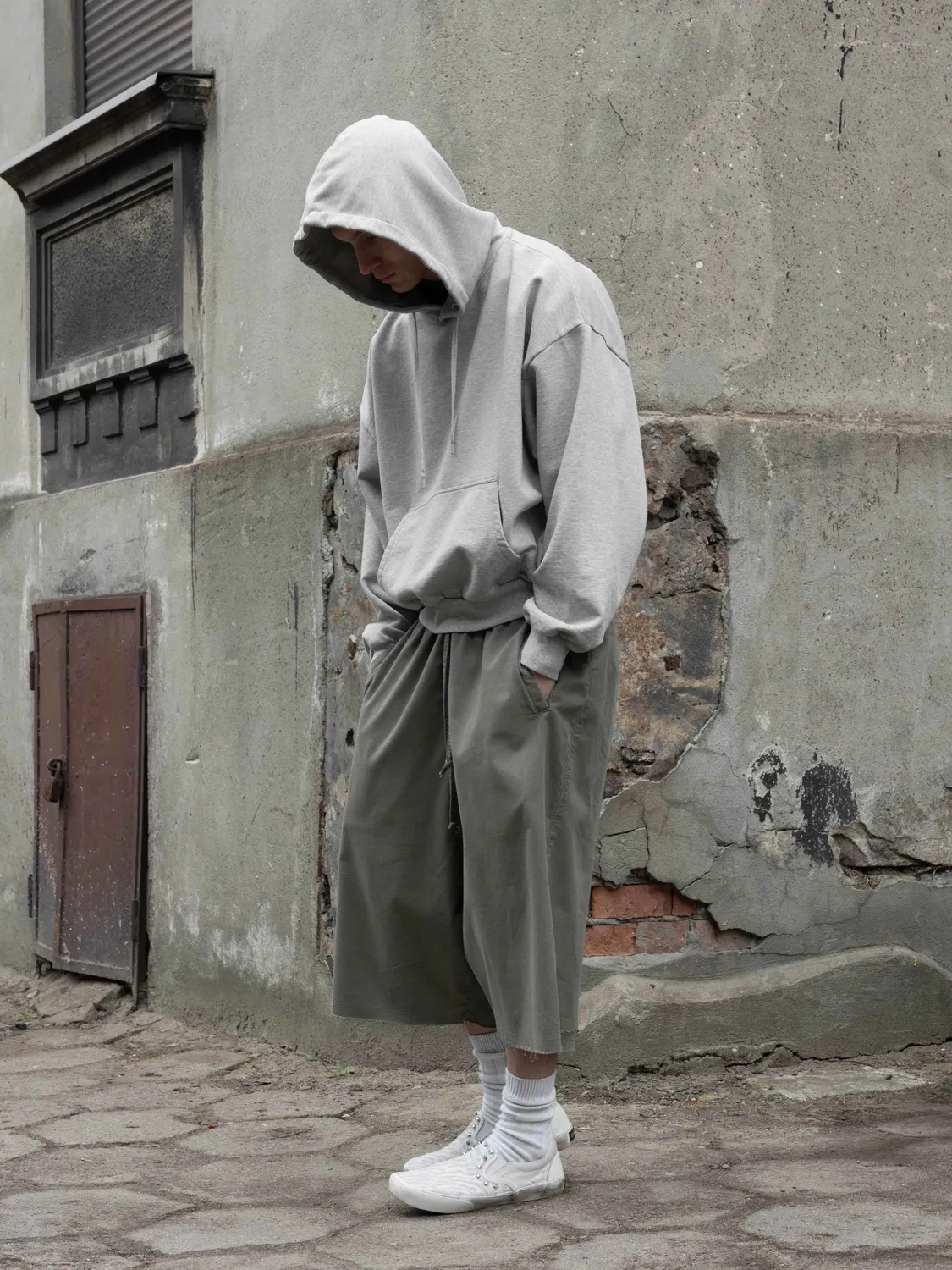 Enrage Blanc Hoodie hanorac gri 100% bumbac