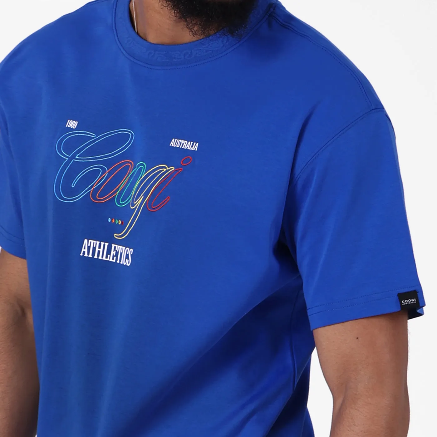 COOGI Athletic tricou bumbac albastru royal