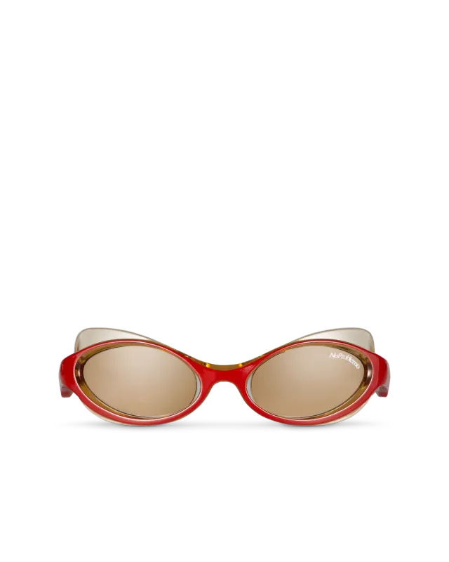 No Problemo x Le Specs Lyra ochelari rosu-galben O/S