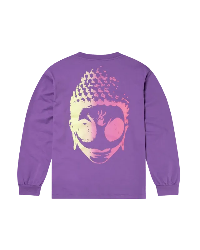 No Problemo SIDD LS Tee tricou mânecă lungă lila bumbac greu
