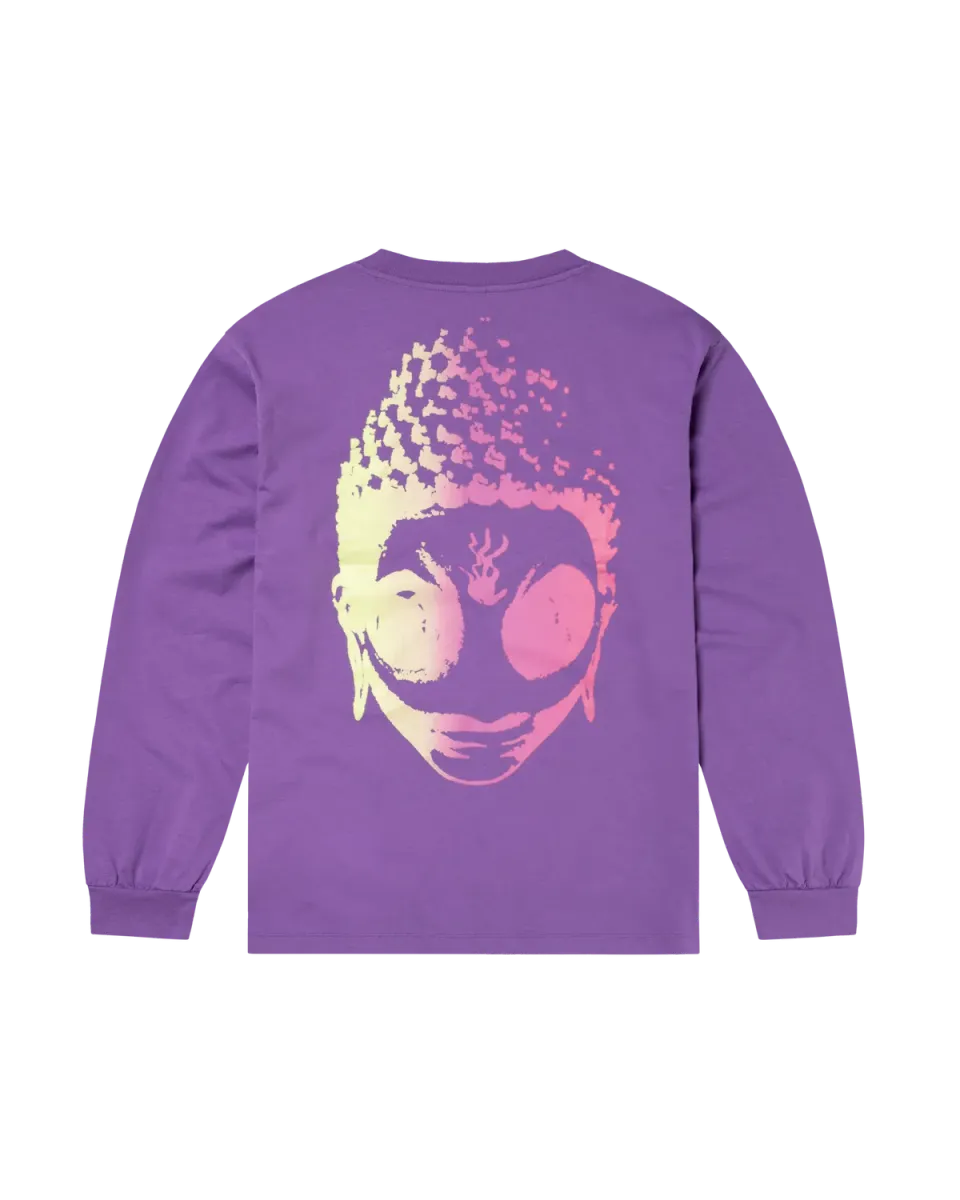 No Problemo SIDD LS Tee tricou mânecă lungă lila bumbac greu