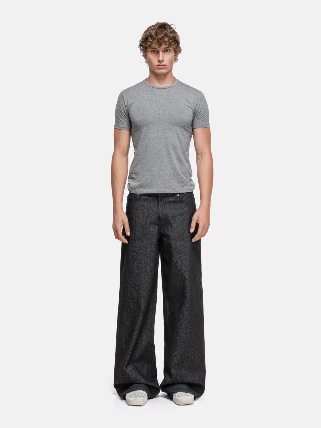 Enrage Daily Tee Grey tricou gri modal elastic