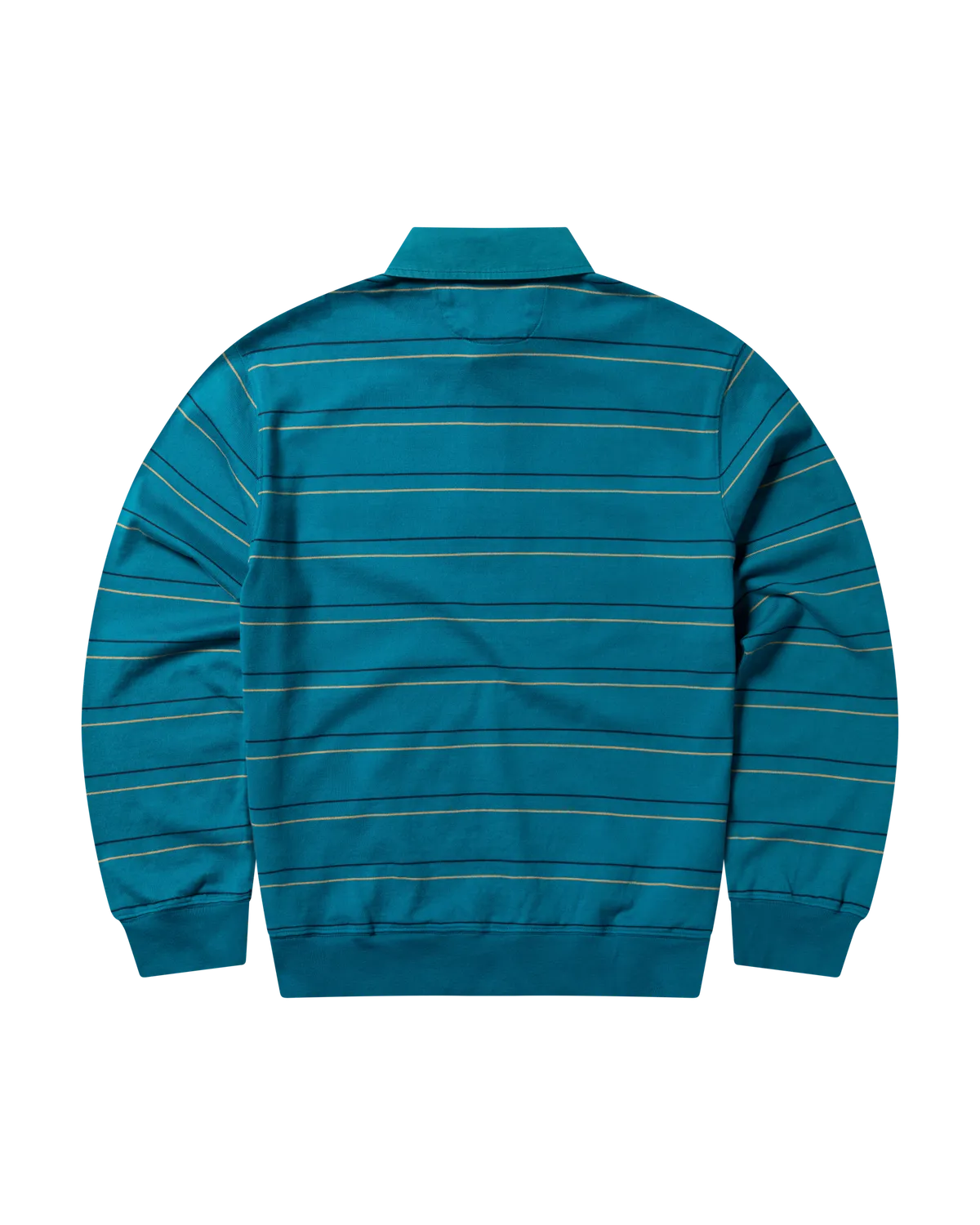 No Problemo Striped LS Rugby camasa rugby teal bumbac