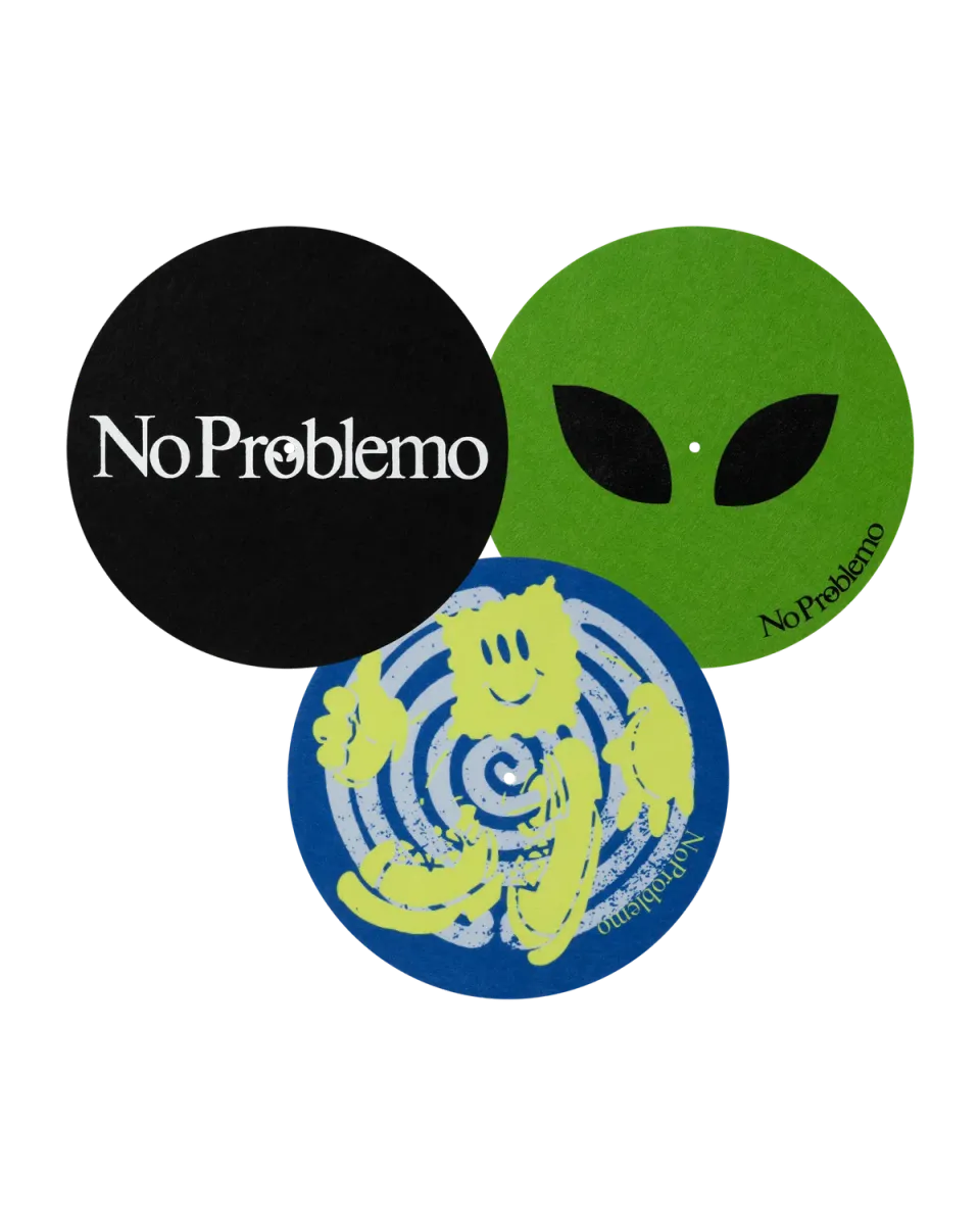 No Problemo Turntable Slipmats slipmaturi pick-up multi 3 buc poliester