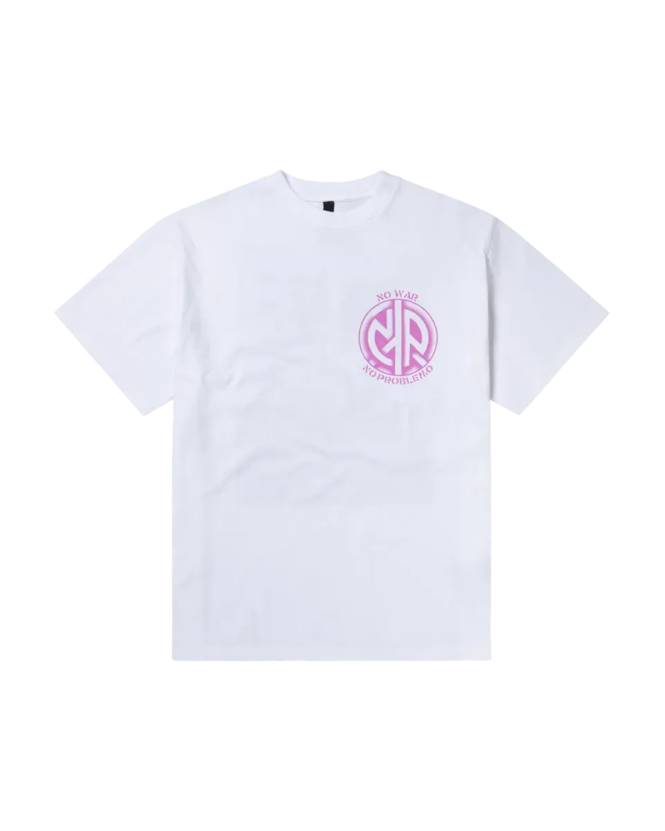 No Problemo No War tricou alb bumbac