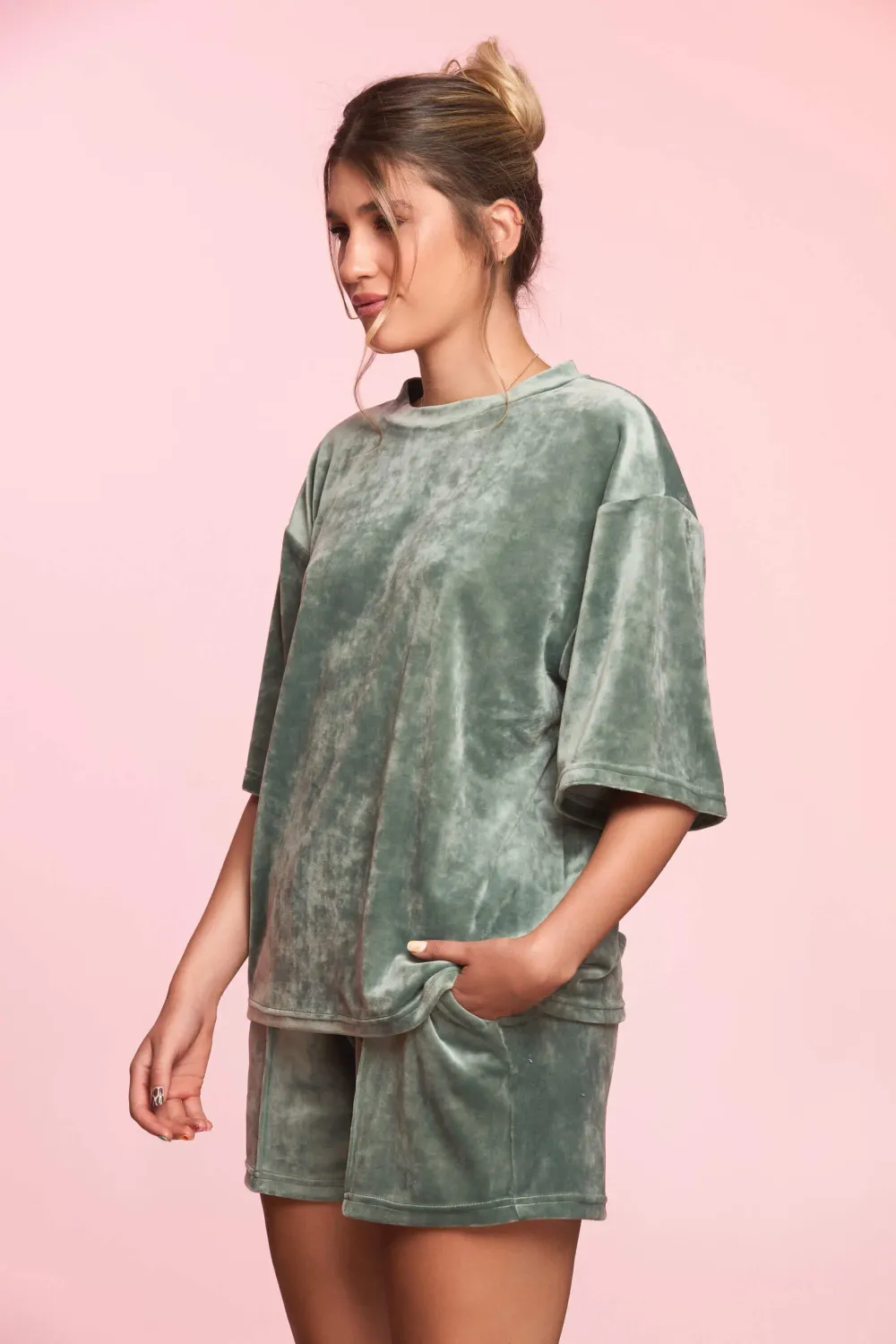 Walk in Love trening pantaloni scurți verde salvie
