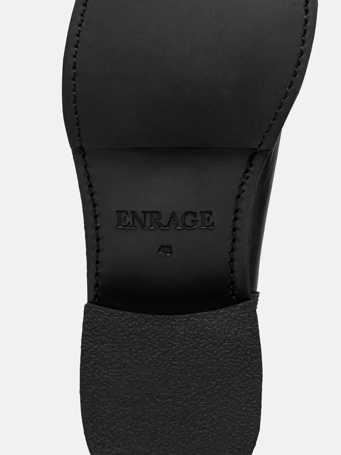 Enrage Biker Boots bocanci negri din piele cu catarame