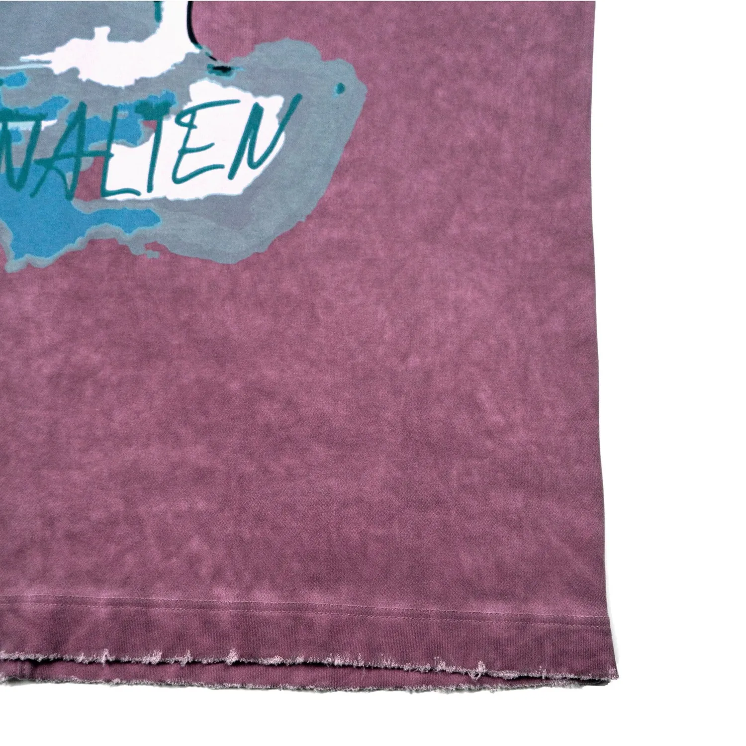 CREATEDBY Alien Creatures tricou mov spalat oversize