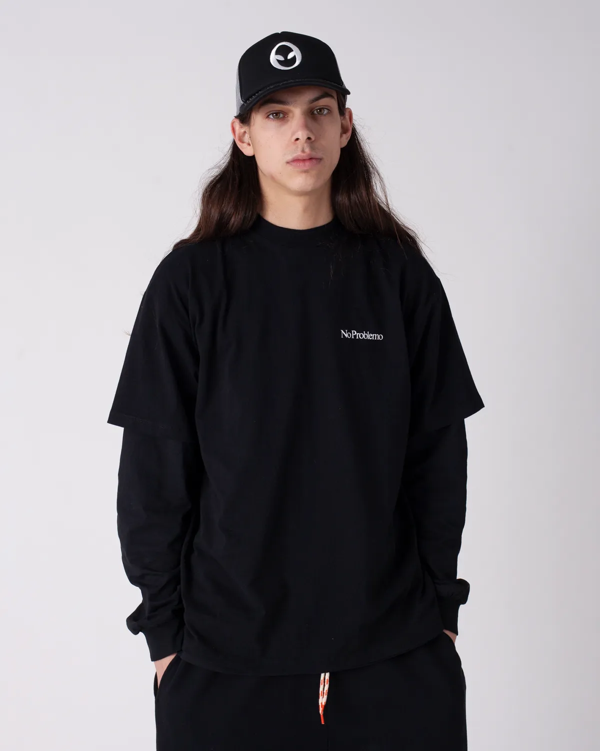 No Problemo Mini Problemo SS Tee tricou negru bumbac