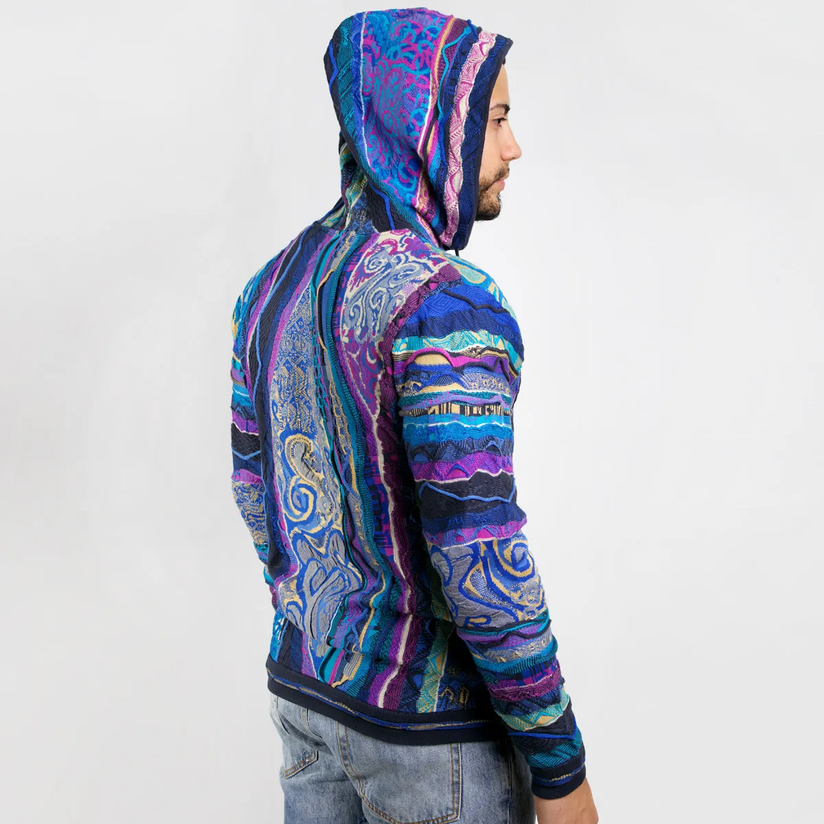 COOGI Classic Blues hanorac tricotat albastru-auriu