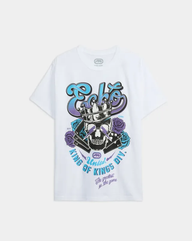 Ecko Red King of Kings tricou bumbac cu craniu