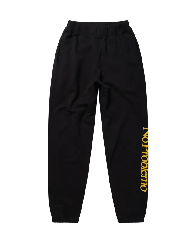 No Problemo Sweatpants pantaloni trening negri M bumbac
