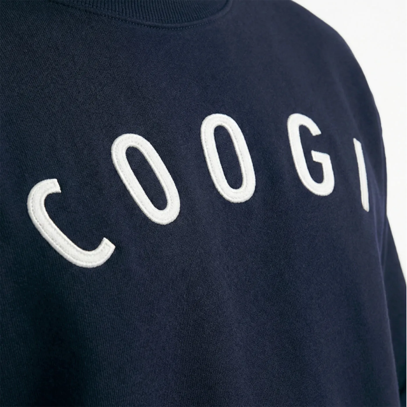 COOGI Statement Crew bluza oversize navy fleece