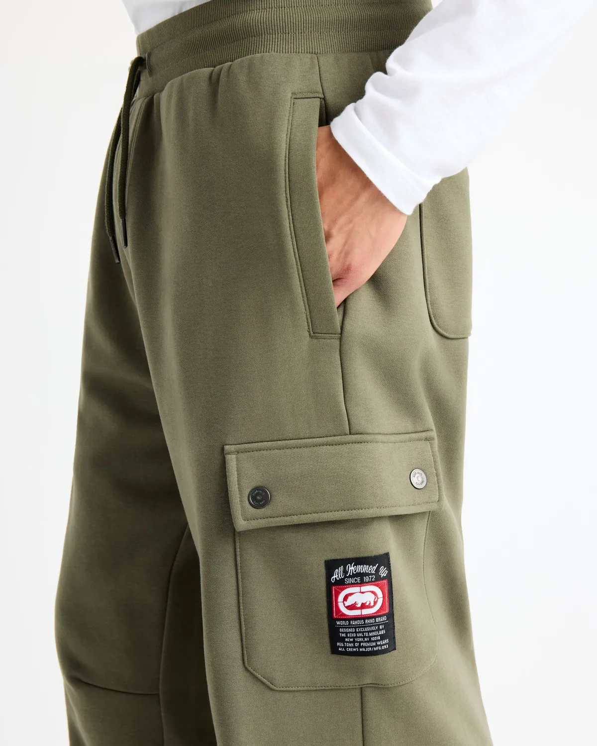 Ecko Red Cargo Pocket Fleece Baggy Pant pantaloni cargo