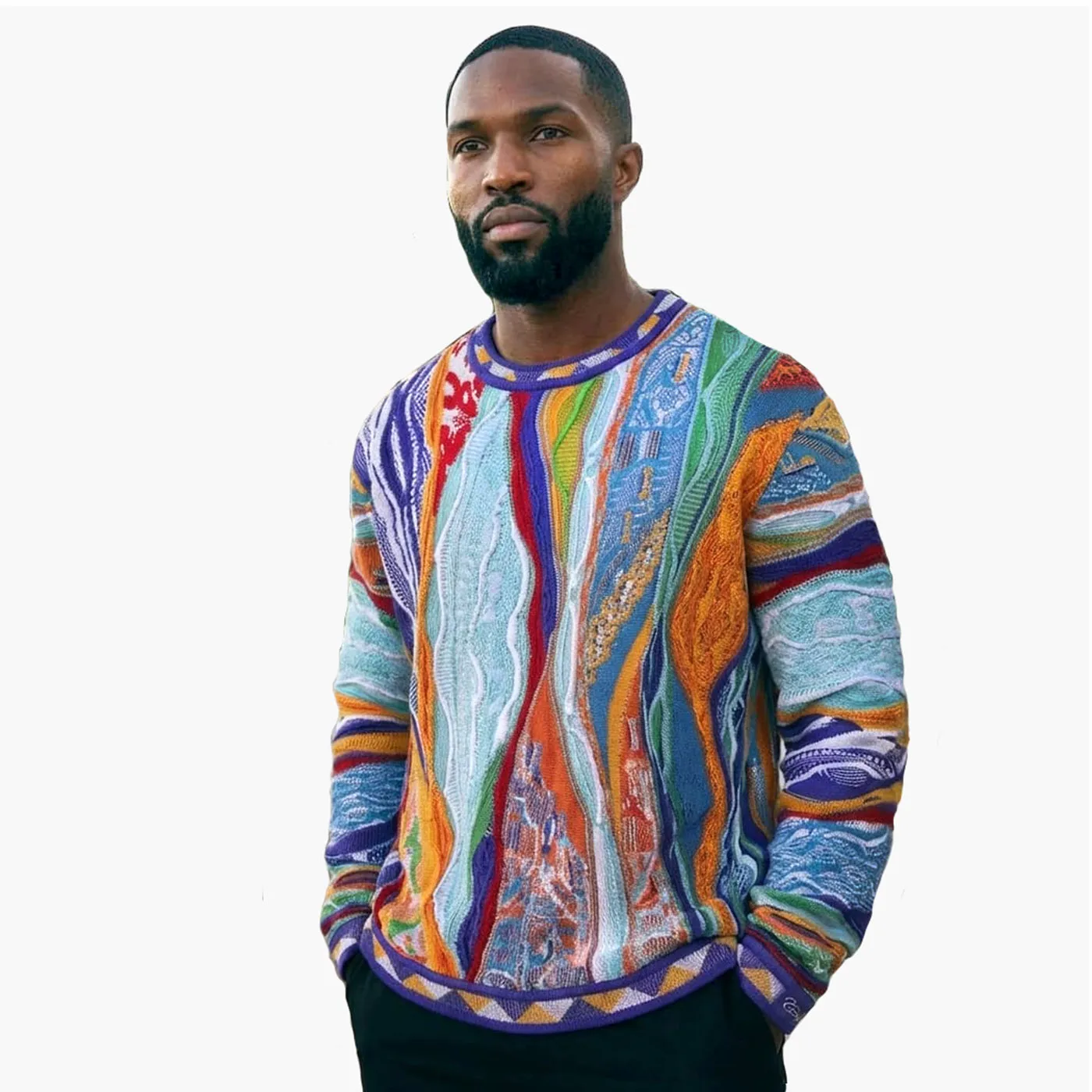 COOGI Boston pulover crewneck tricot multicolor bumbac