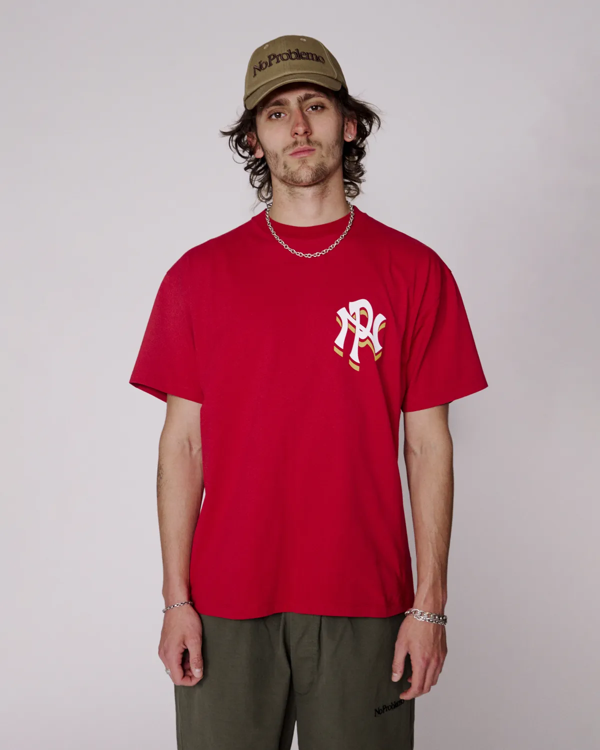 No Problemo NYP SS Tee tricou rosu bumbac greu