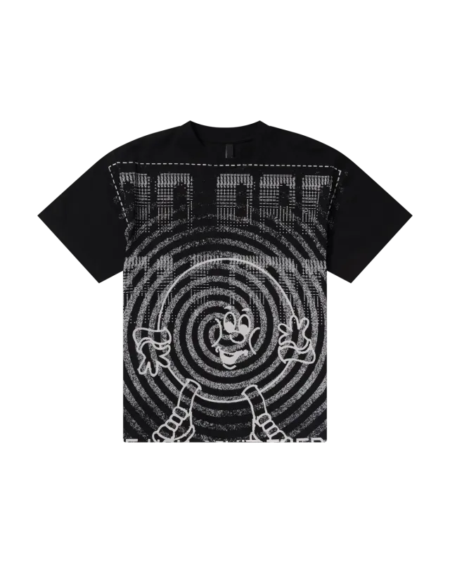 No Problemo Hypnosis SS Tee tricou negru bumbac greu
