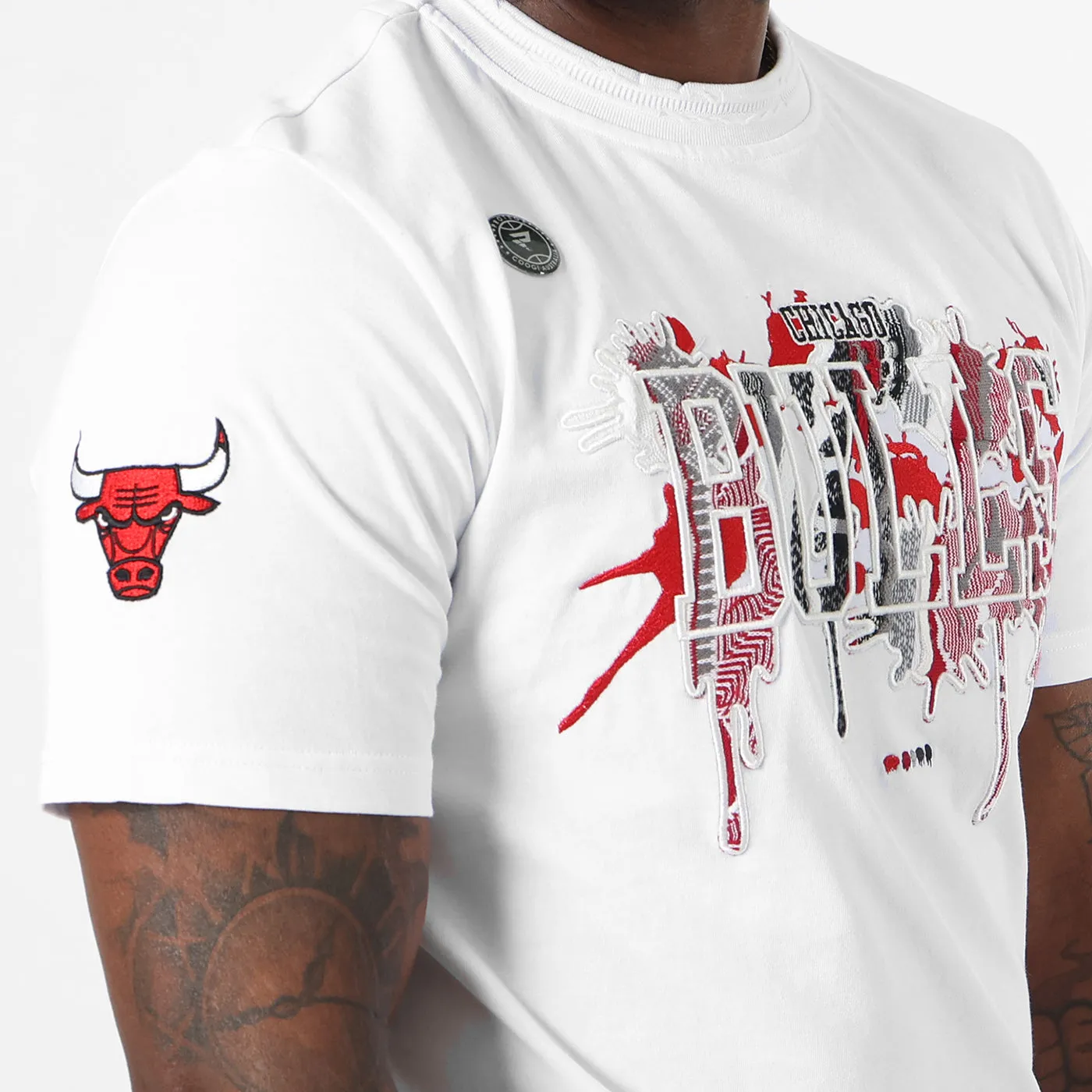 COOGI NBA Chicago Bulls tricou barbati brodat bumbac