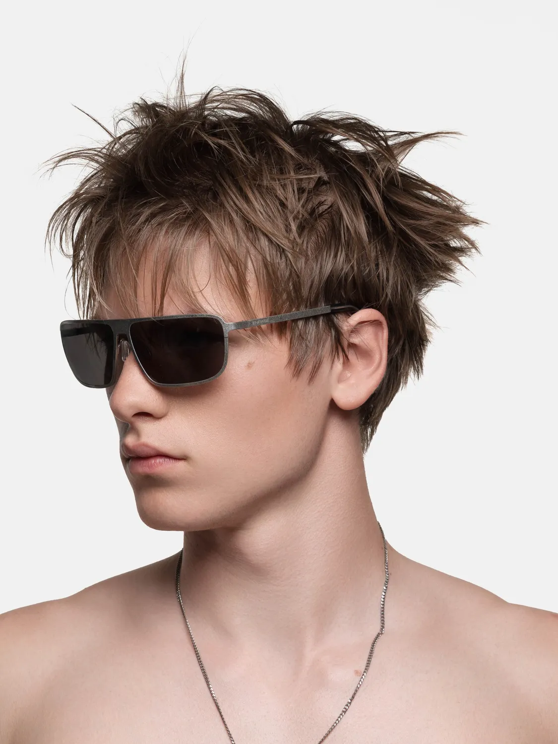 Enrage Audio ochelari de soare aviator negri metal