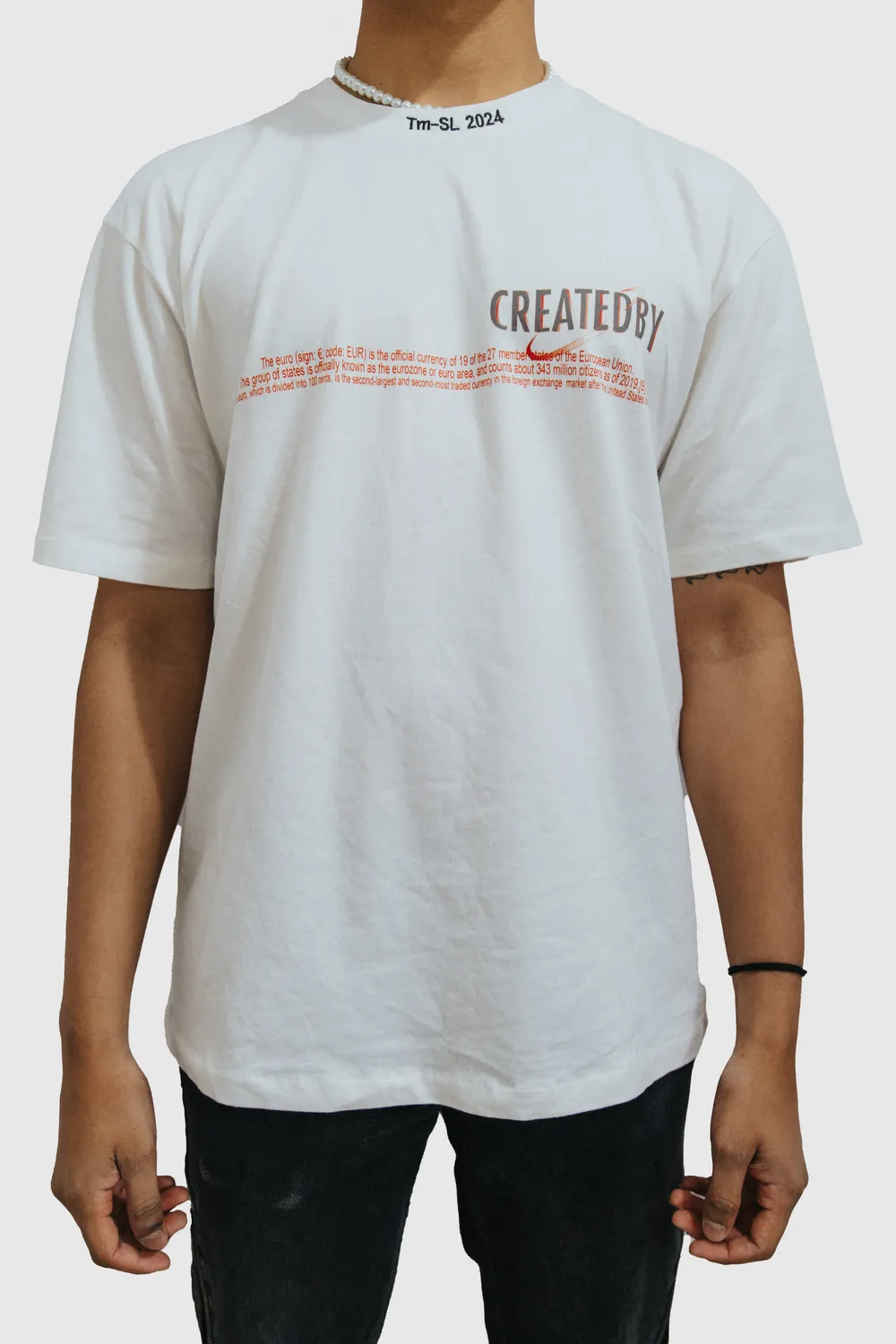 CREATEDBY Numbers Don’t Lie tricou regular negru bumbac