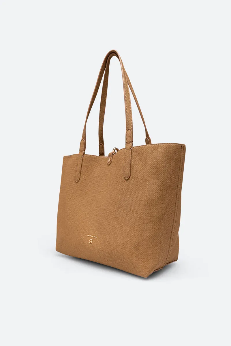 Gattinoni Teodosia Reversible geantă umăr cognac 29 cm