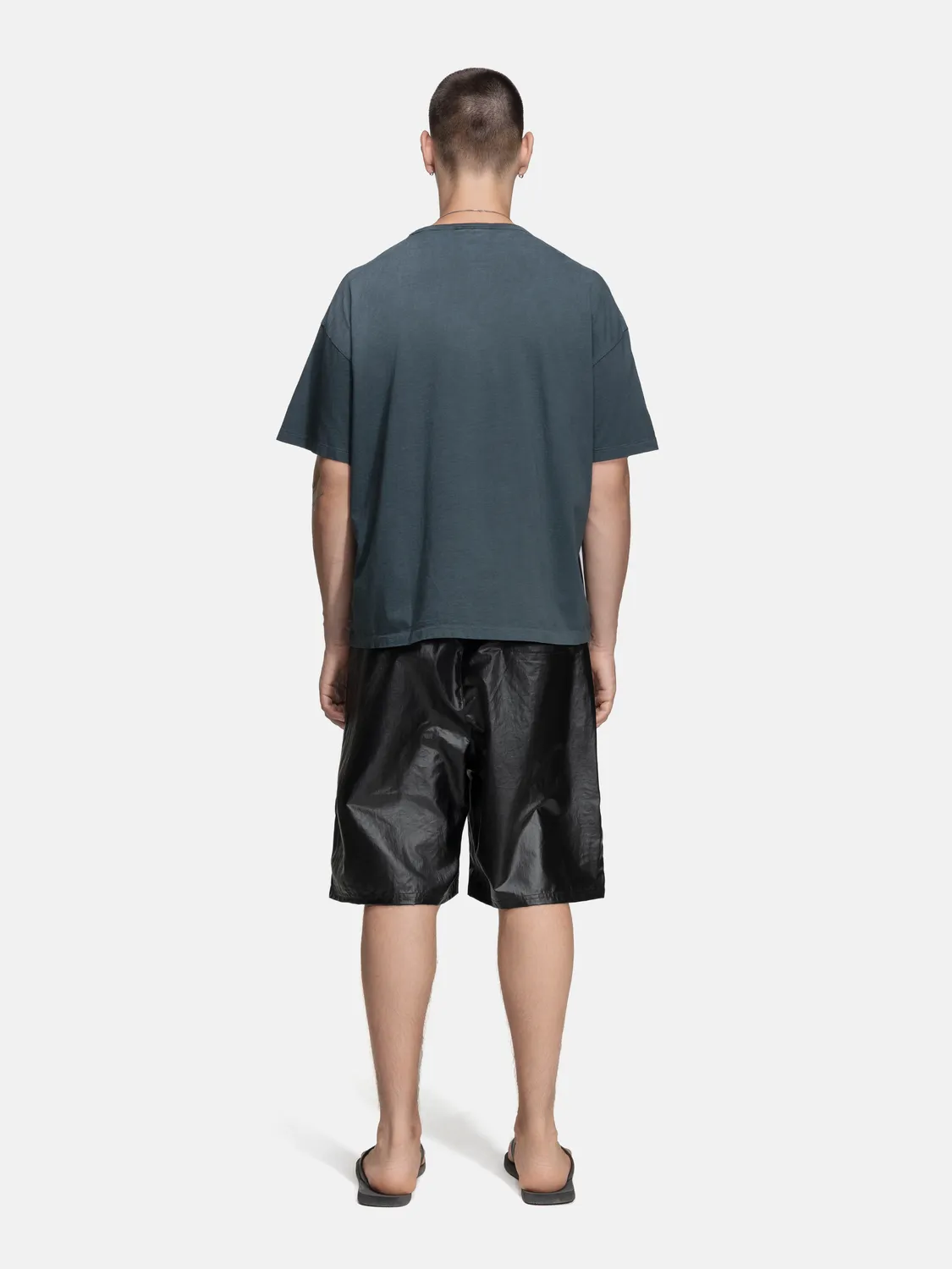 Enrage Single Stitch Tee tricou negru spălat