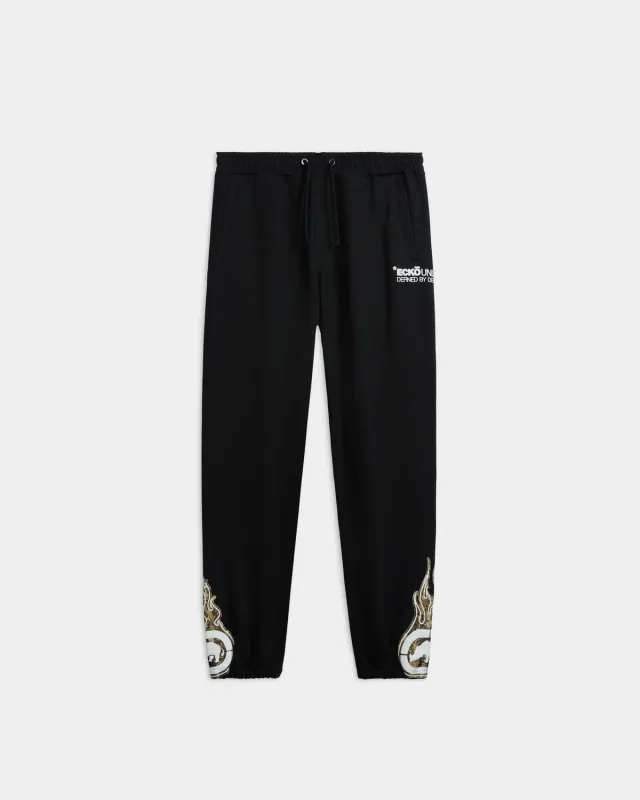 Ecko Red Leafy on Fire joggeri fleece negri