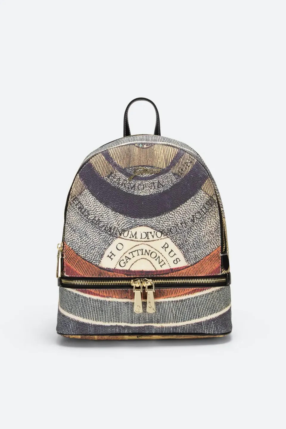 Gattinoni Planetarium Classic rucsac mediu watercolor cu fermoar