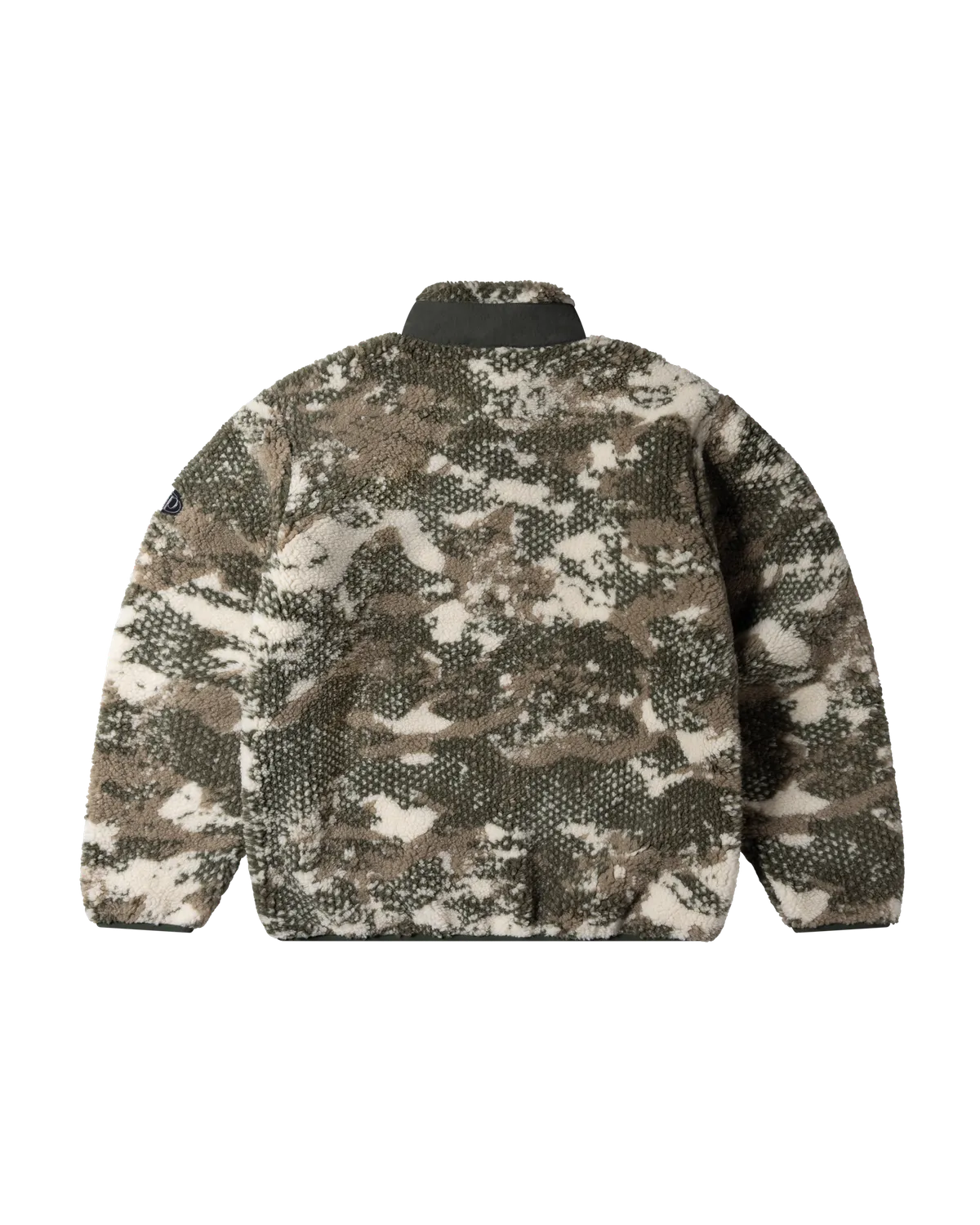 No Problemo Forest geacă fleece bej camo fermoar