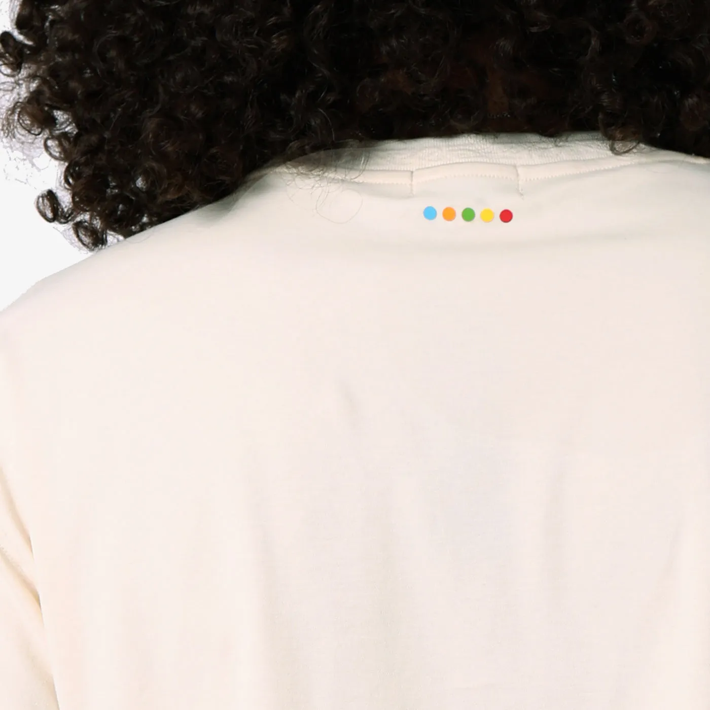 COOGI Applique tricou clasic crem logo tesut