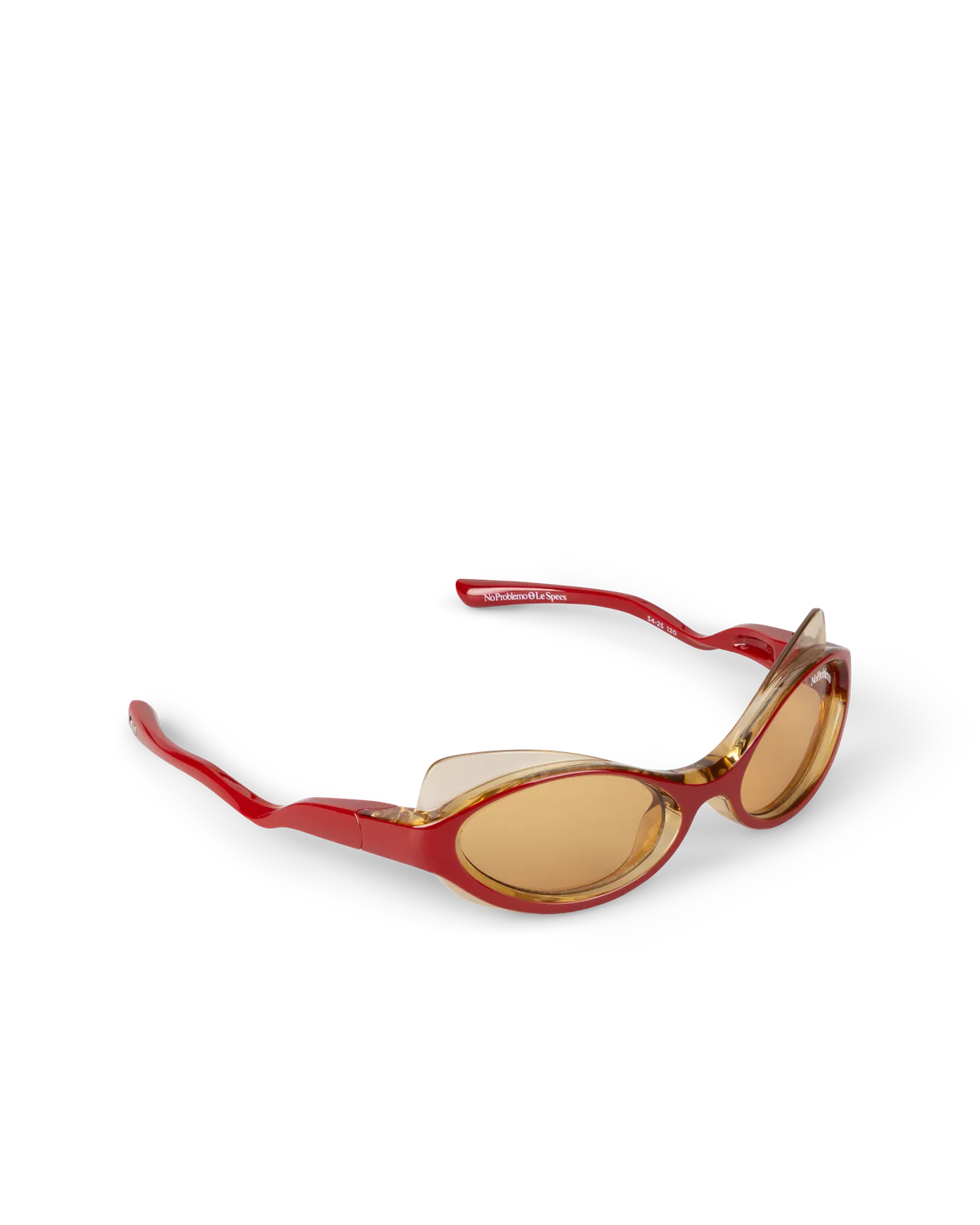 No Problemo x Le Specs Lyra ochelari rosu-galben O/S