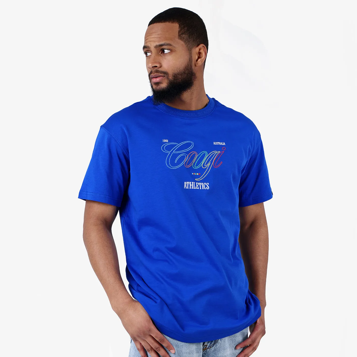 COOGI Athletic tricou bumbac albastru royal