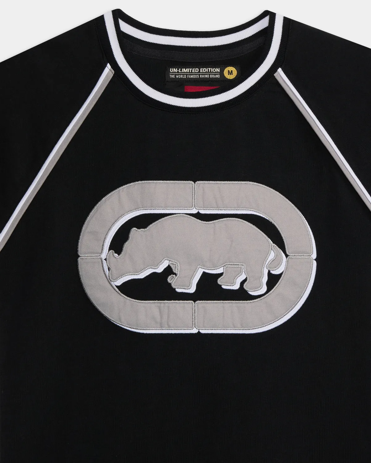 Ecko Red Rhino Raglan tricou barbati bumbac negru