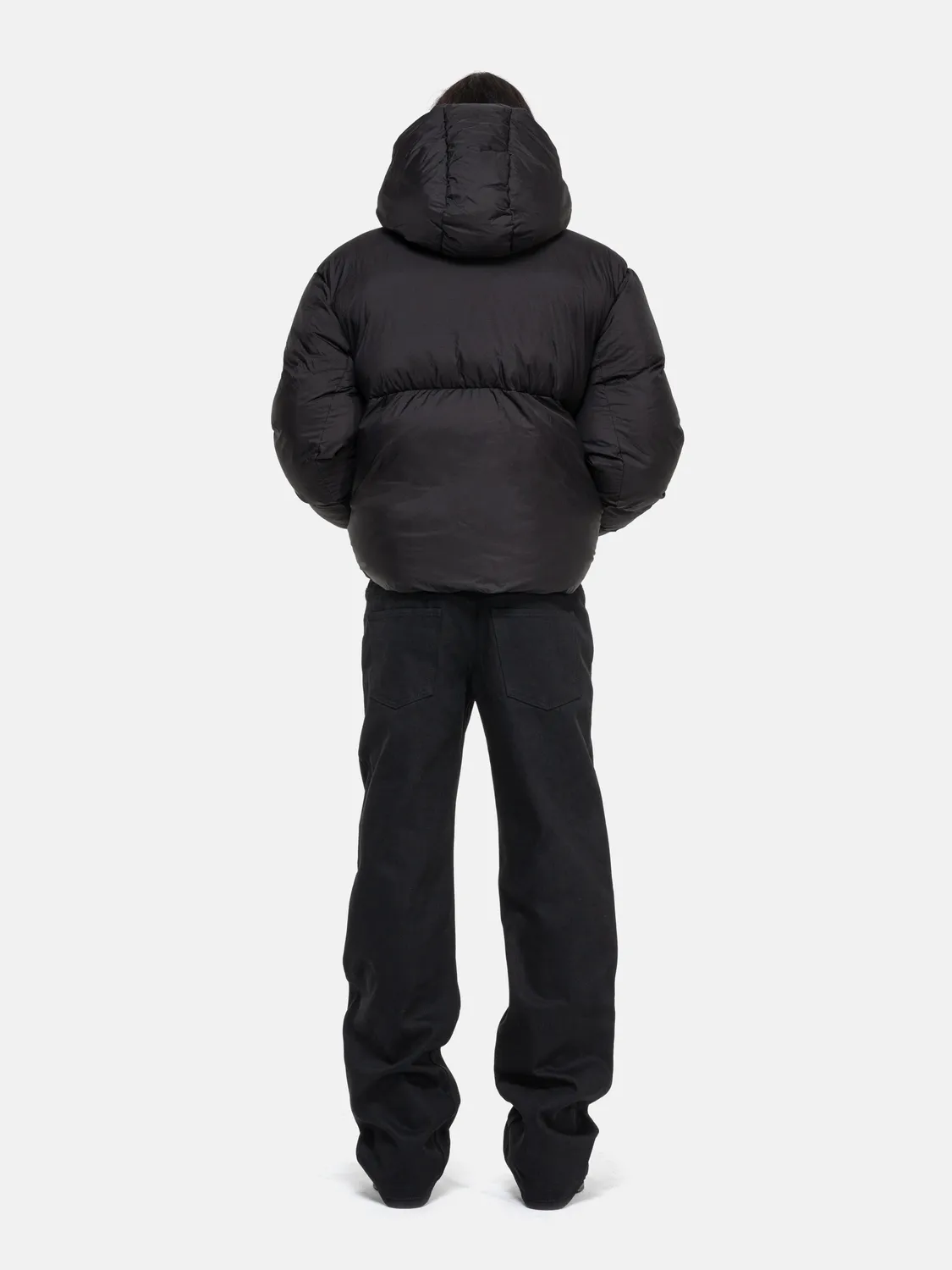 Enrage Fireman geacă puffer neagră impermeabilă