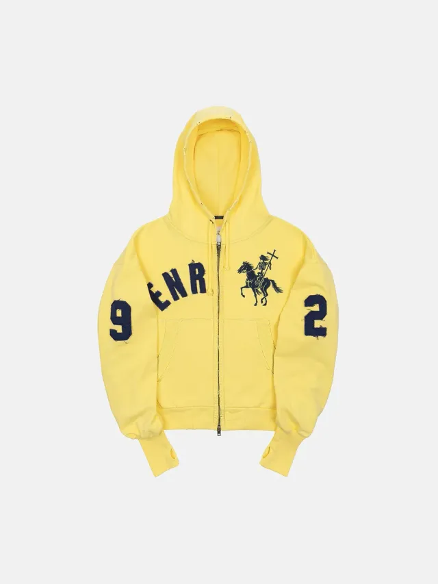 Enrage 2010 Zip Hoodie hanorac galben bumbac