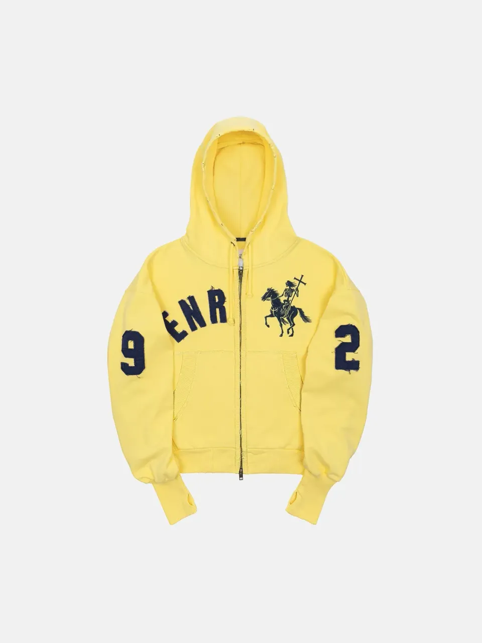 Enrage 2010 Zip Hoodie hanorac galben bumbac