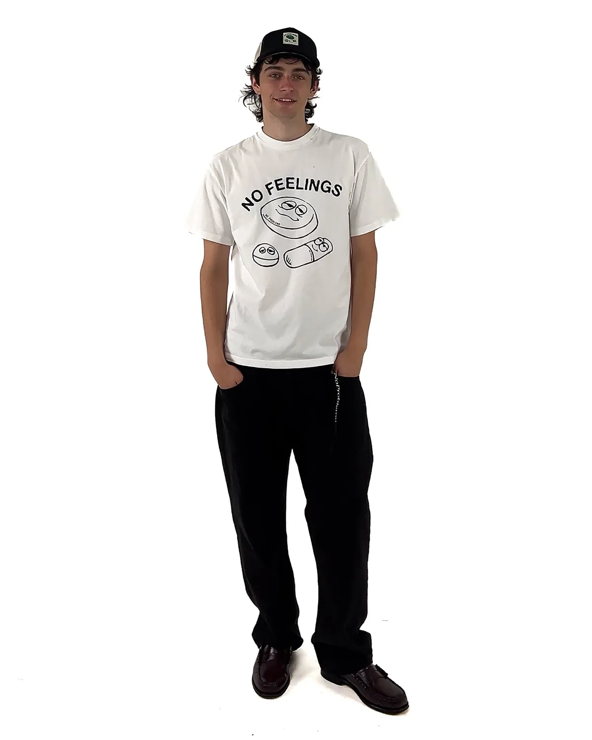 No Problemo Hard Feelings SS Tee tricou alb bumbac
