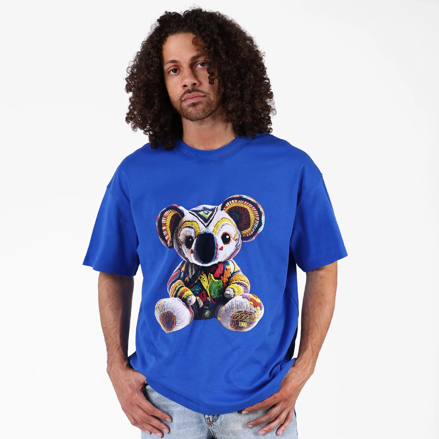 COOGI Koala Tricou oversized albastru royal bumbac