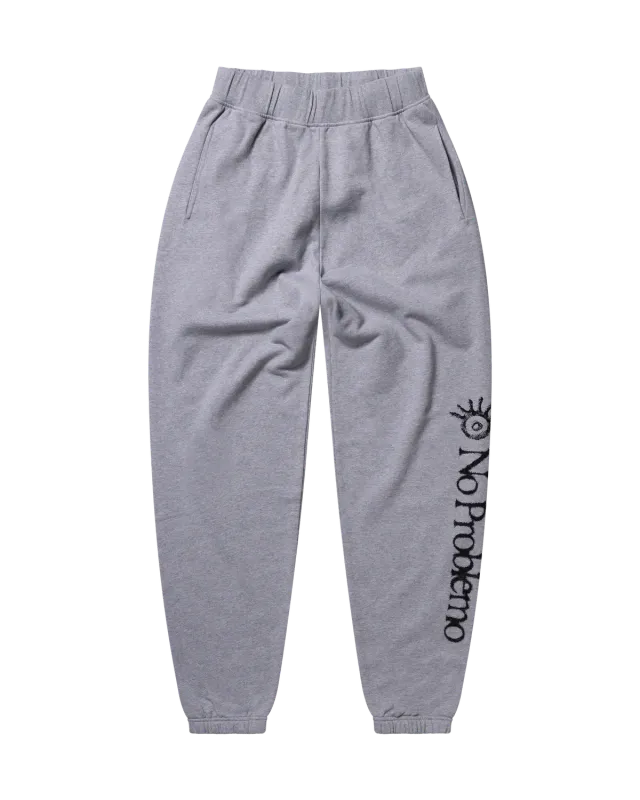 No Problemo Ancient Findings Sweatpants pantaloni gri marl