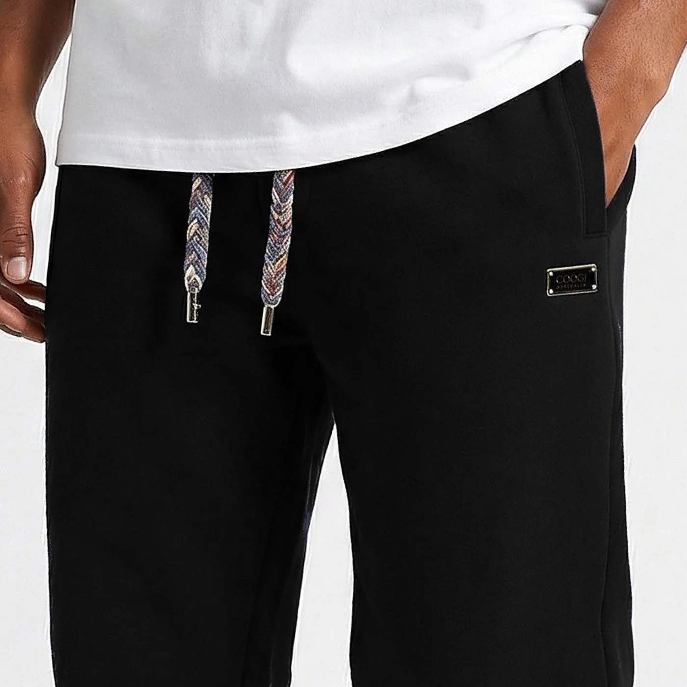 COOGI Crown Reserve pantaloni trening negri oversized