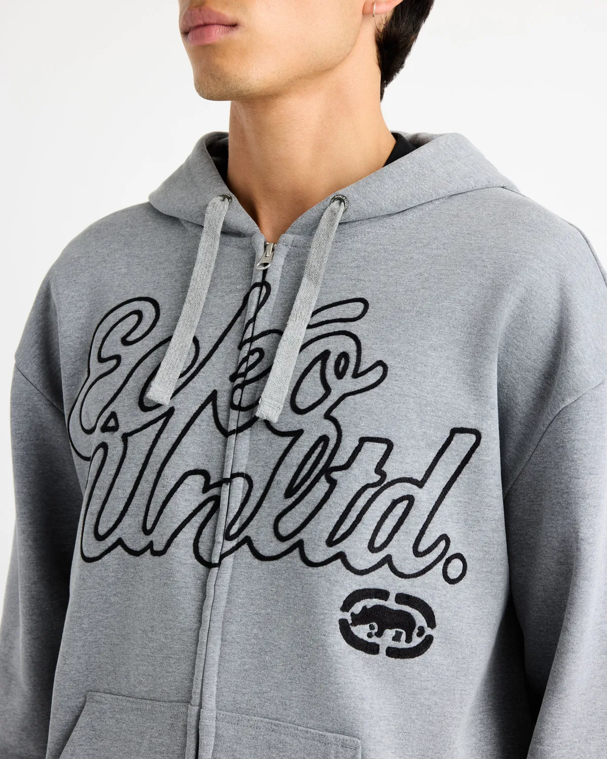 Ecko Red Linked Up Zip Hoodie hanorac gri fermoar