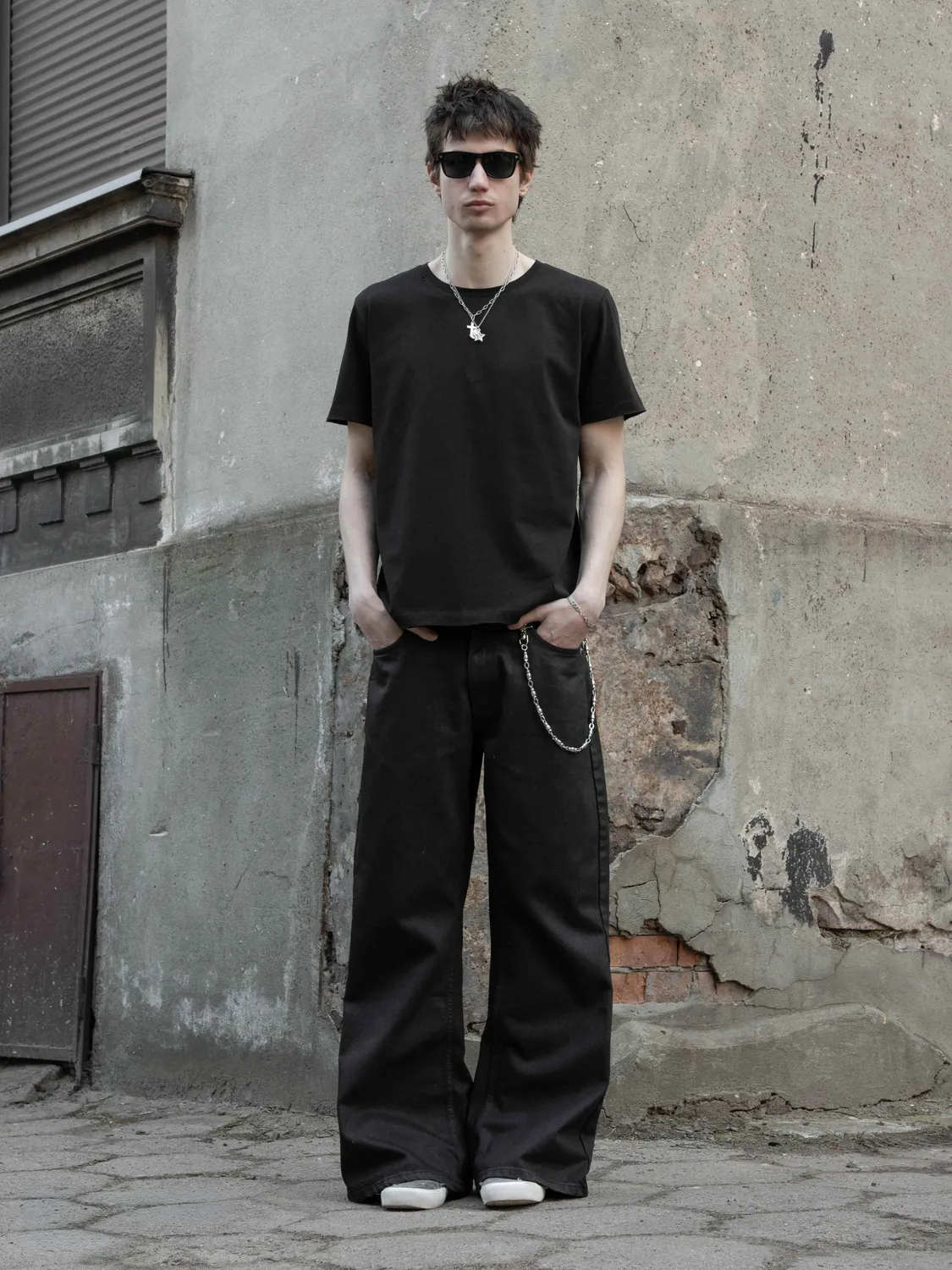 Enrage Round Neck Tee Black tricou negru bumbac