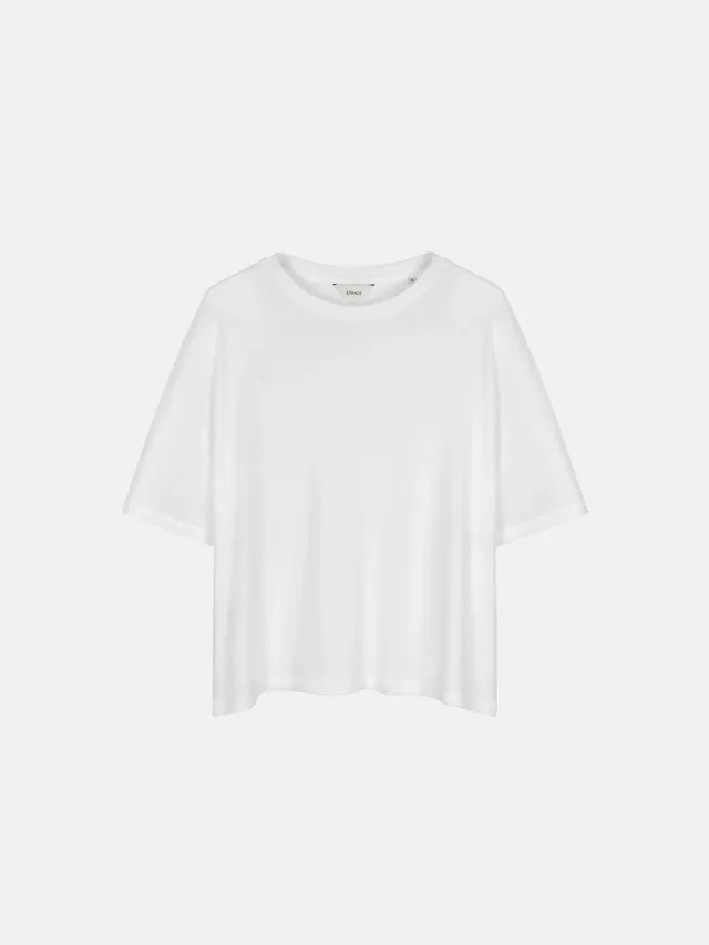 Enrage Rib Baggy Tee tricou alb bumbac