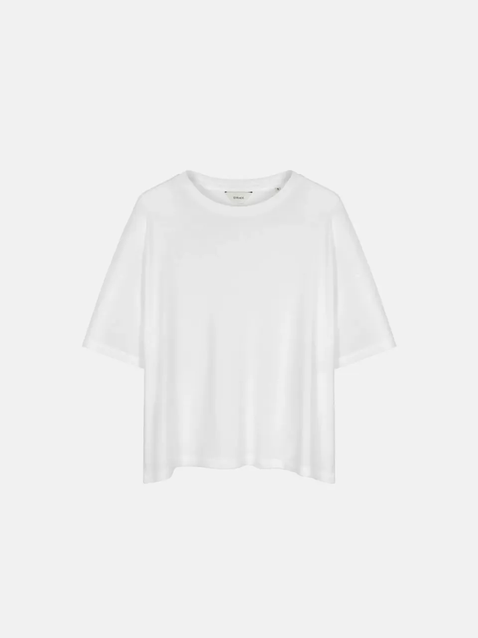 Enrage Rib Baggy Tee tricou alb bumbac