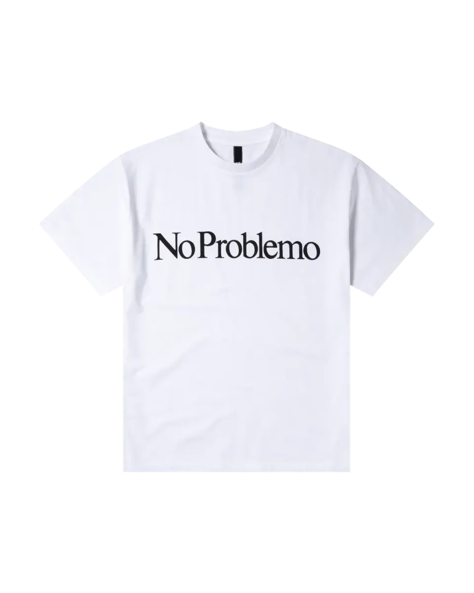 No Problemo SS Tee tricou alb clasic bumbac