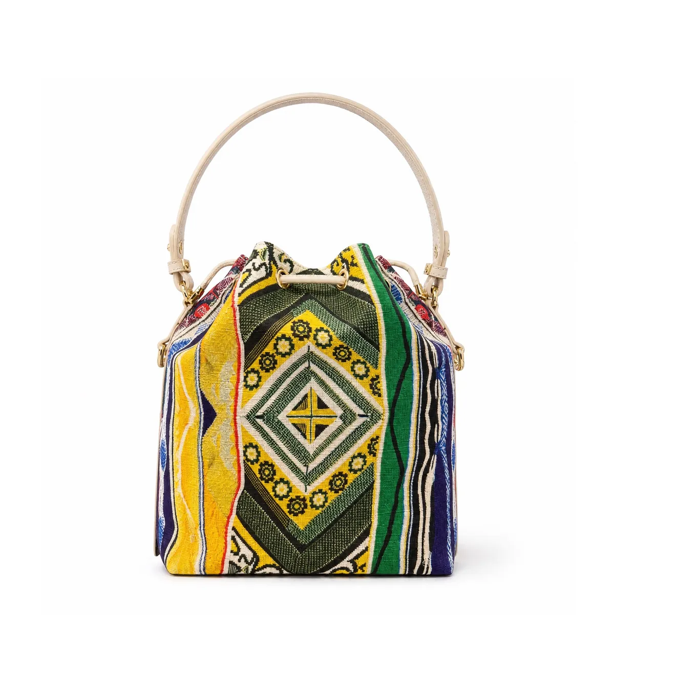 COOGI Malindi OG geanta bucket galben piele ecologica