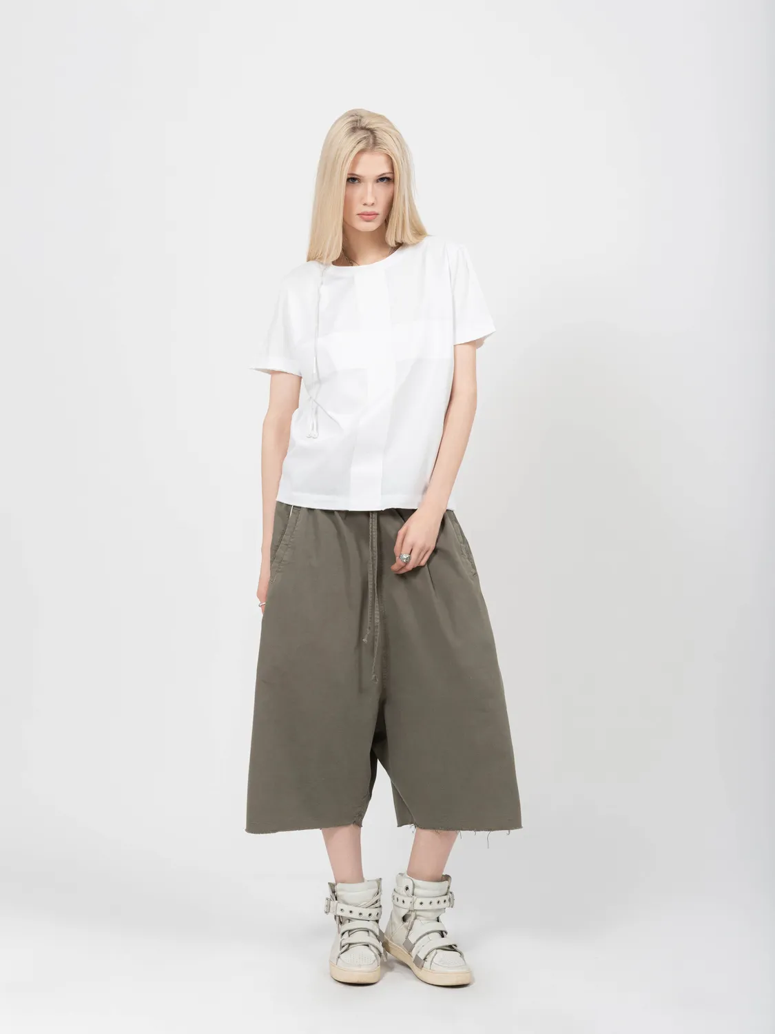 Enrage Round Neck Tee tricou alb bumbac bandă