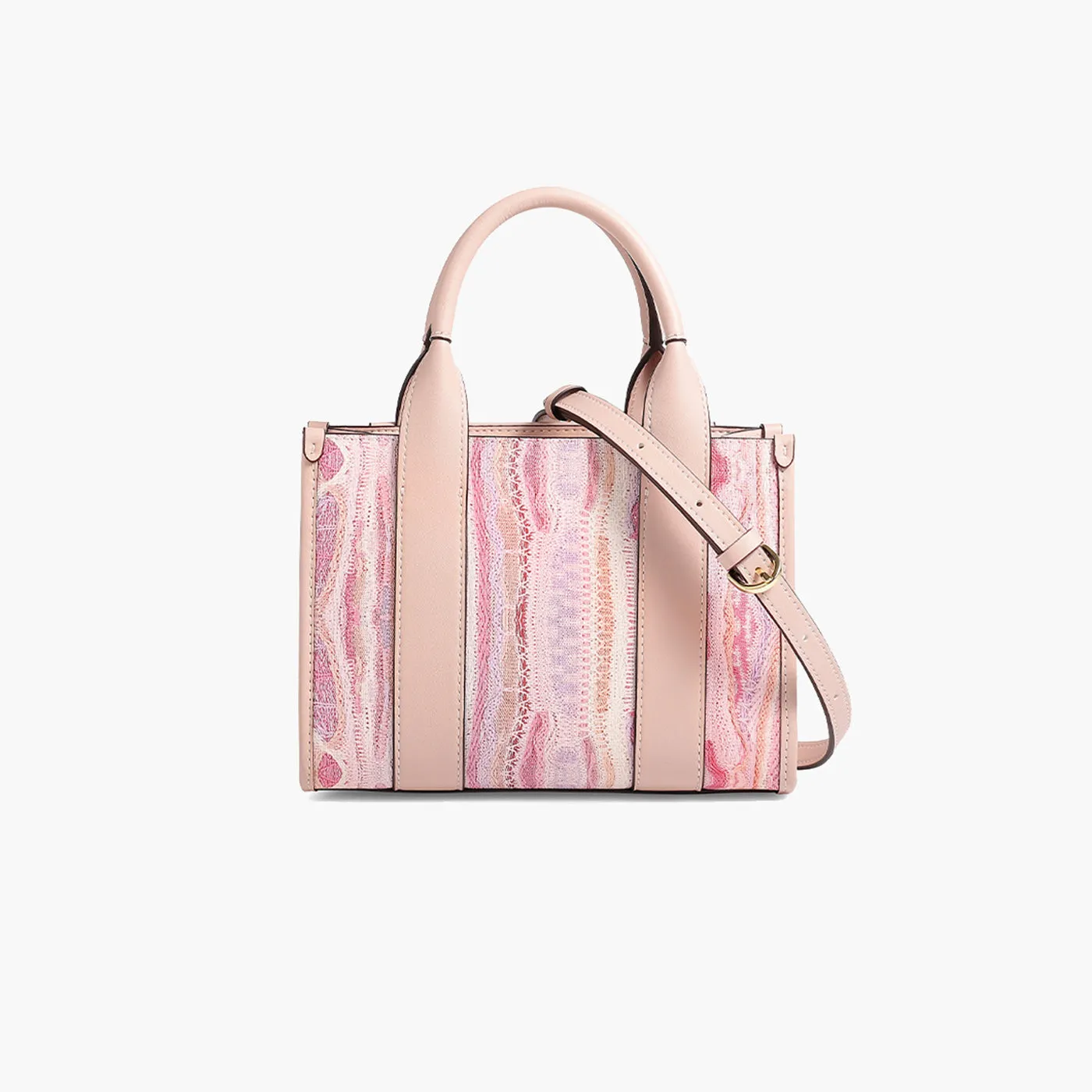 COOGI Hamptons Mini Tote geanta roz din piele