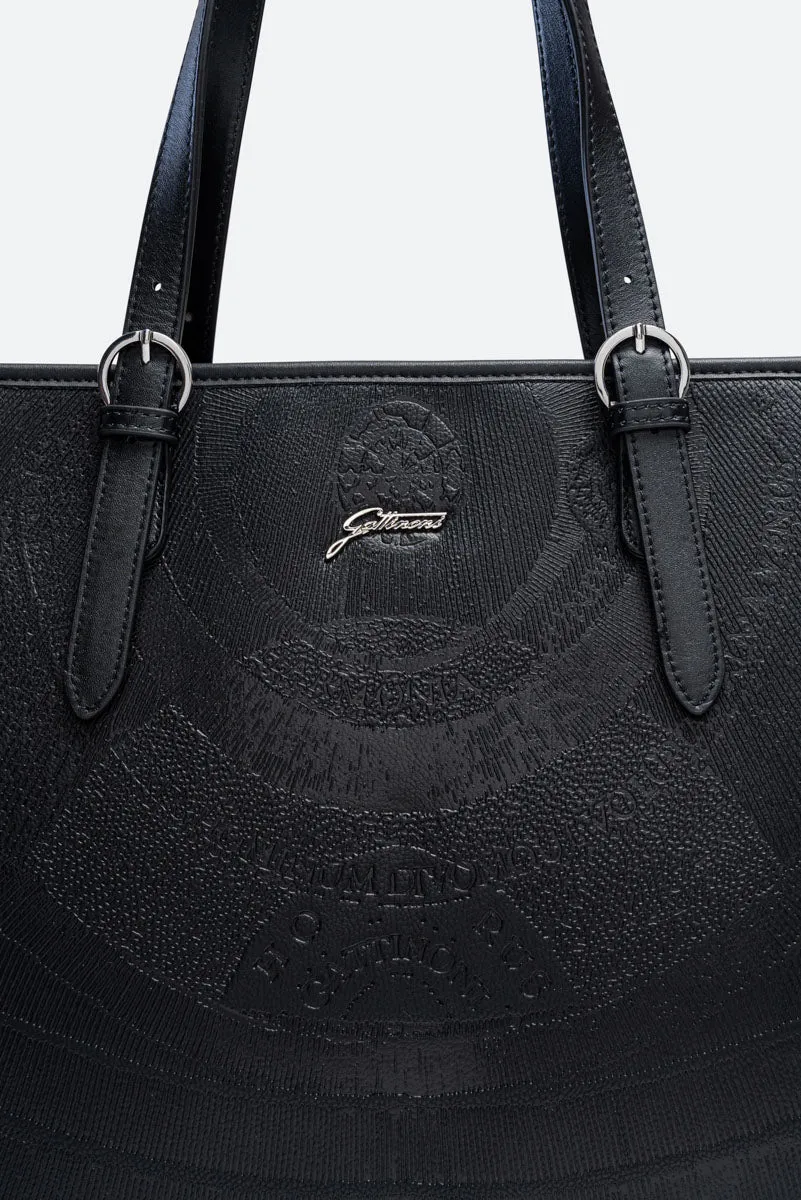 Gattinoni Planetarium Engrave geanta shopping neagra